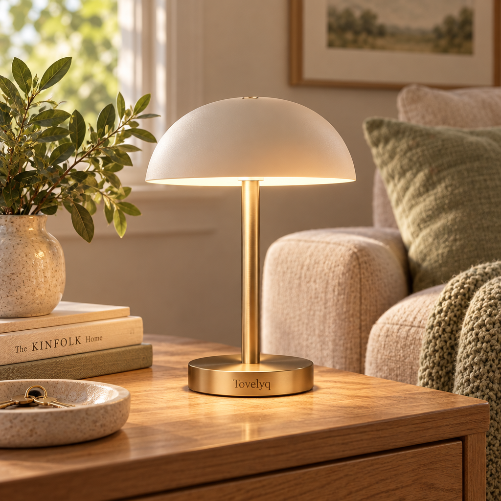 Tovelyq HaloTouch Rechargeable Touch Ambient Table Lamp product view