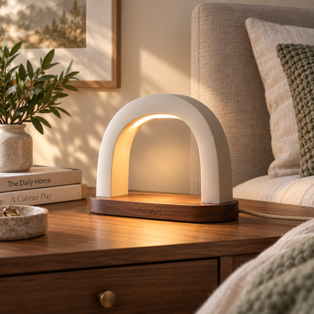 Tovelyq ArcCalm Minimalist Arch Bedside Lamp product view