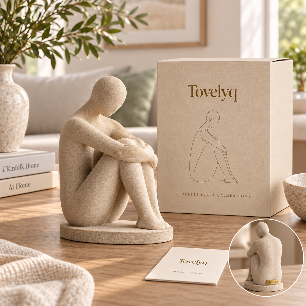 Tovelyq QuietForm Abstract Human Figure Art Sculpture image 2
