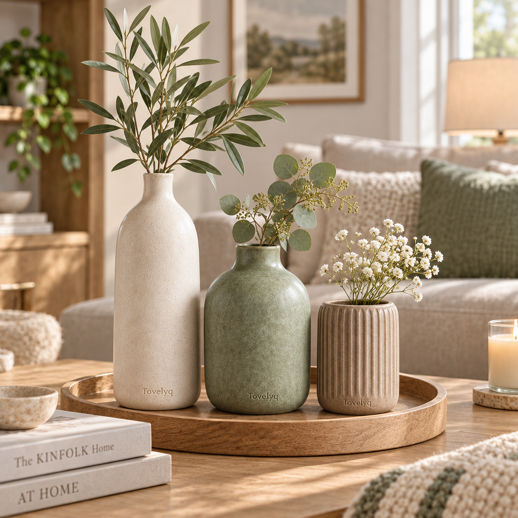 Tovelyq NordicVessel Nordic Ceramic Vase Set product view