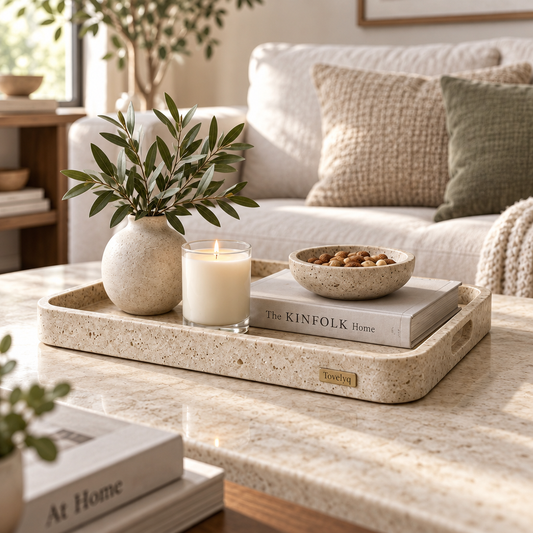 Tovelyq TerraServe Natural Texture Decorative Tray product view