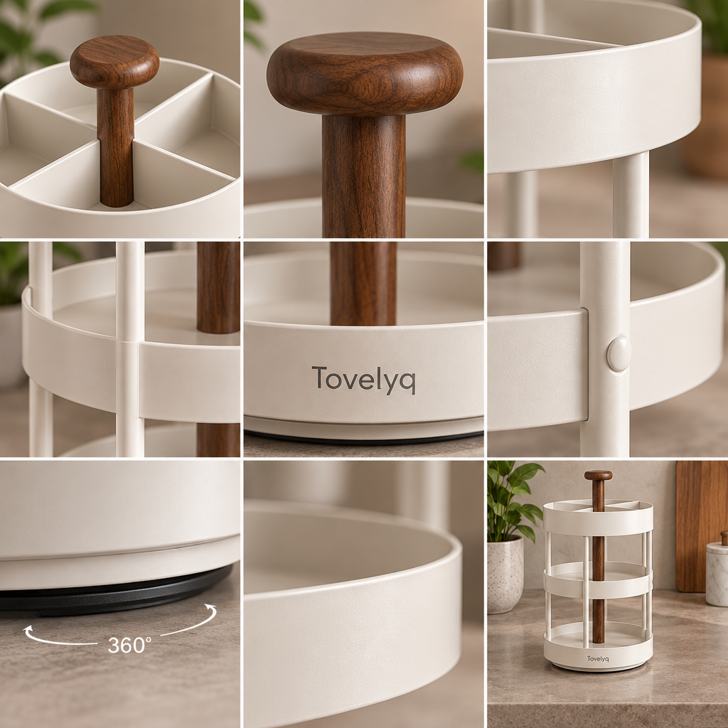 Tovelyq OrbitCaddy Rotating Desktop Organizer image 4