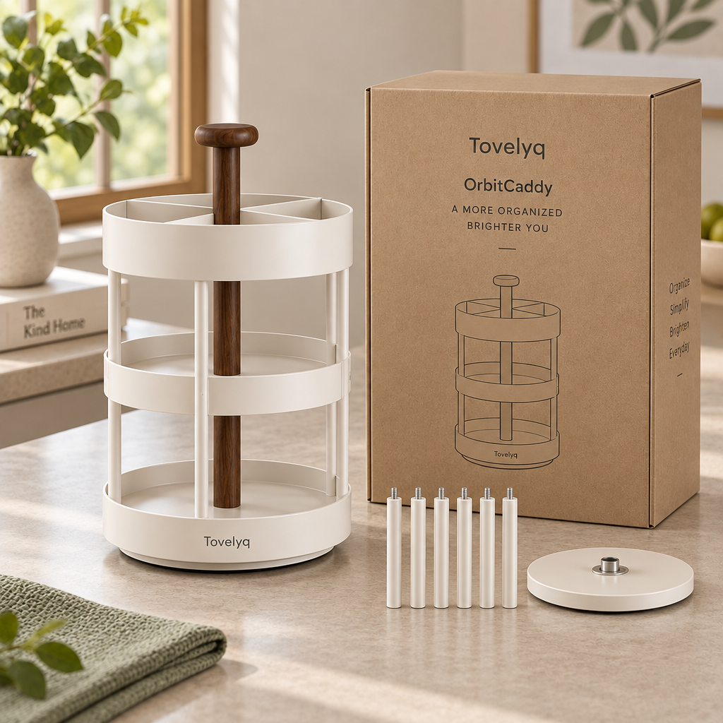 Tovelyq OrbitCaddy Rotating Desktop Organizer image 5
