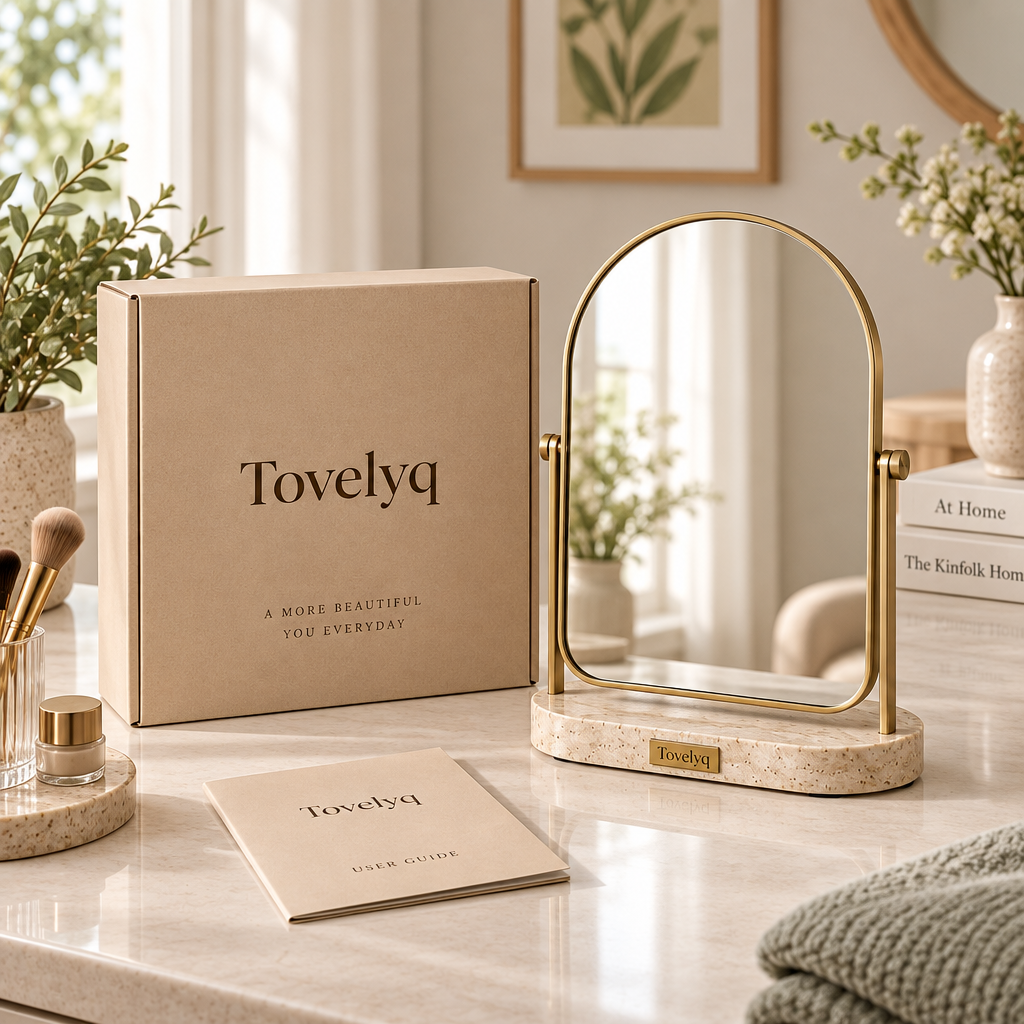 Tovelyq ArchReflect Arched Desktop Vanity Mirror image 2